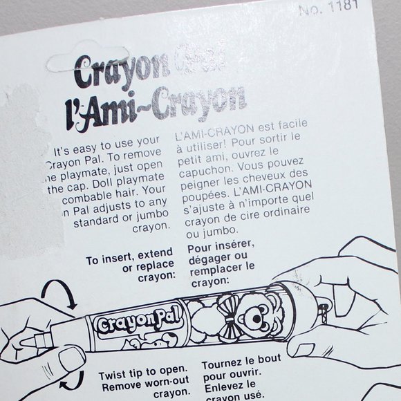 3/$28❤️vintage sealed 1980 Crayon Pal AmToy doll playmate Crayola No.1181 Coleco - Picture 6 of 7